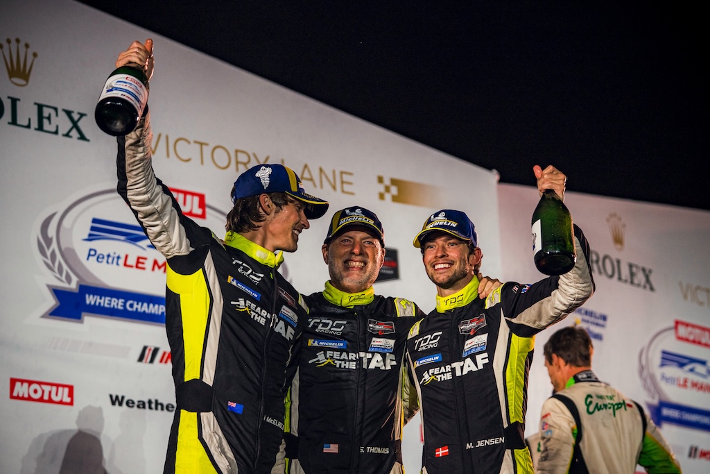 Dansk triumf på Road Atlanta: Mikkel Jensen vandt Petit Le Mans.
(Foto: TDS Racing)